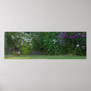 Grüner Specker im Gartenposter Poster