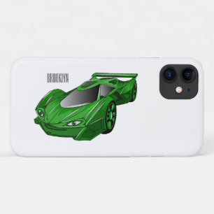 Grüner Sportwagen mit Luftfolie Case-Mate iPhone Hülle
