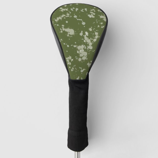 Grüner Spritzer Golf Headcover (Vorderseite)