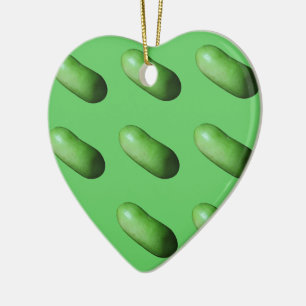 Grüner Squash (Winter Melon) Keramik Ornament