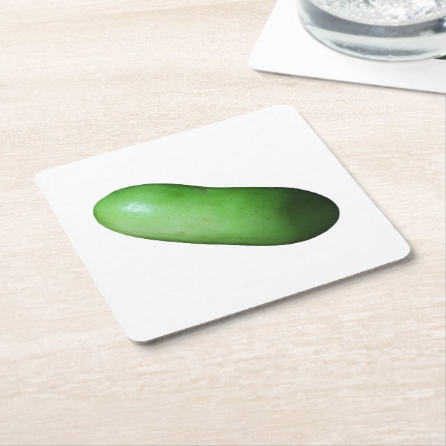 Grüner Squash (Winter Melon) Rechteckiger Pappuntersetzer (angewinkelt)