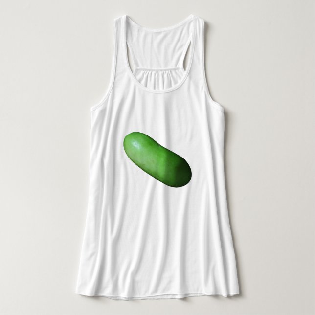 Grüner Squash (Winter Melon) Tank Top (Design Vorderseite)