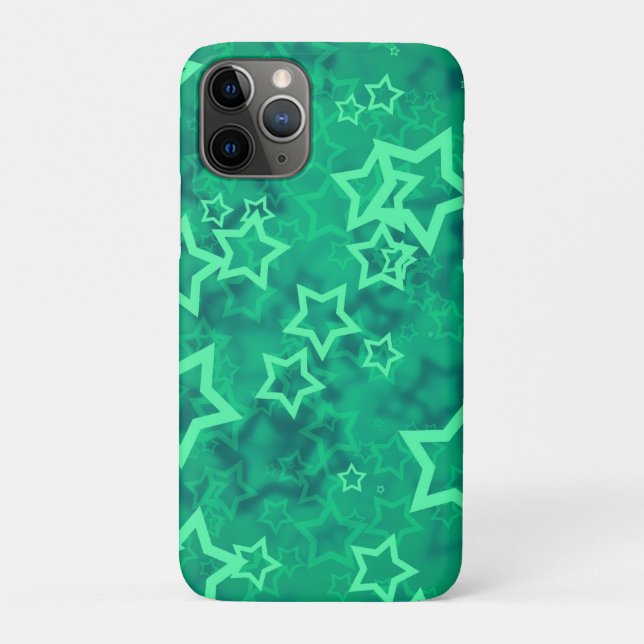 Grüner Stern Case-Mate iPhone Hülle (Rückseite)