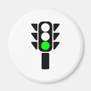 Grüner Stoplight Magnet