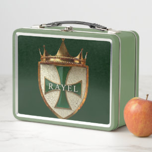 Grüner StrahlEl Crest   Metall Brotdose
