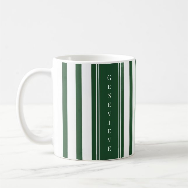 Grüner Streifen Kaffeetasse (Links)
