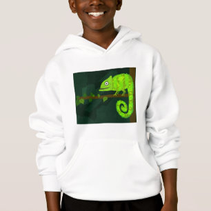 Grüner süßer Chamäleon Hoodie