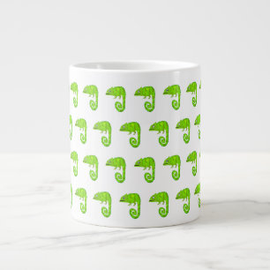 Grüner süßer Chamäleon Jumbo-Tasse