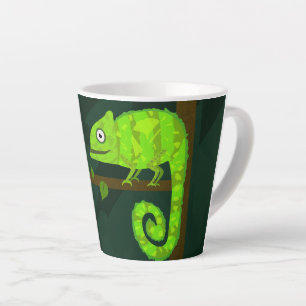 Grüner süßer Chamäleon Milchtasse