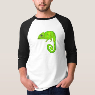 Grüner süßer Chamäleon T-Shirt