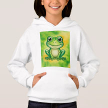Grüner süßer Frosch