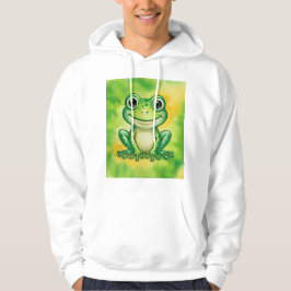Grüner süßer Frosch Hoodie