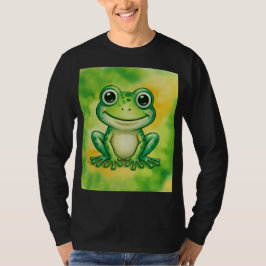 Grüner süßer Frosch T-Shirt