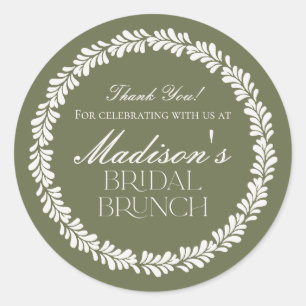 Grüner Talavera-Fliese Spanisches Fiesta-Brautfrüh Runder Aufkleber