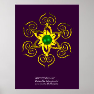 GRÜNER TALISMAN,purple Poster