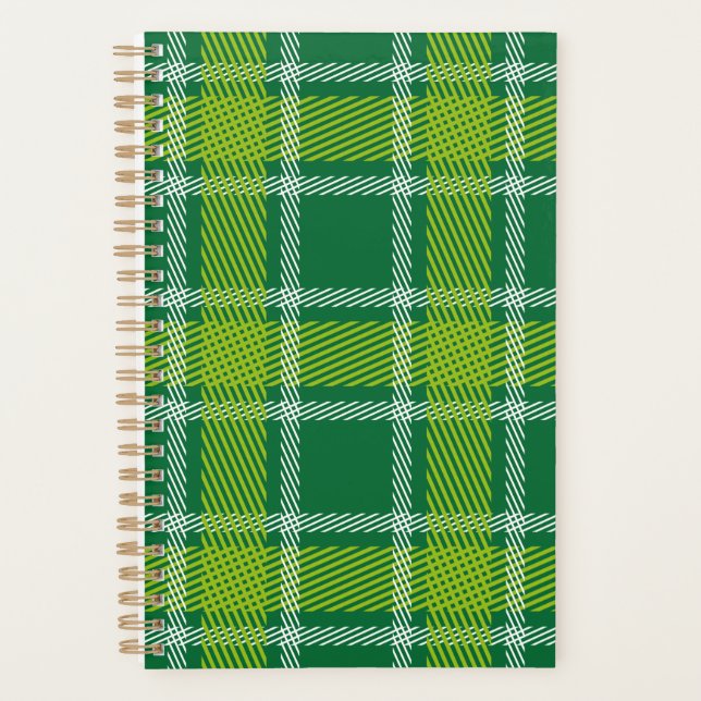 Grüner Tartan Planer (Vorderseite)