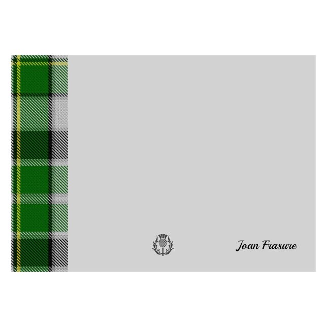 Grüner Tartan & Scottish Thistle Post-It Notes Post-it Klebezettel (Von Creator hochgeladen)