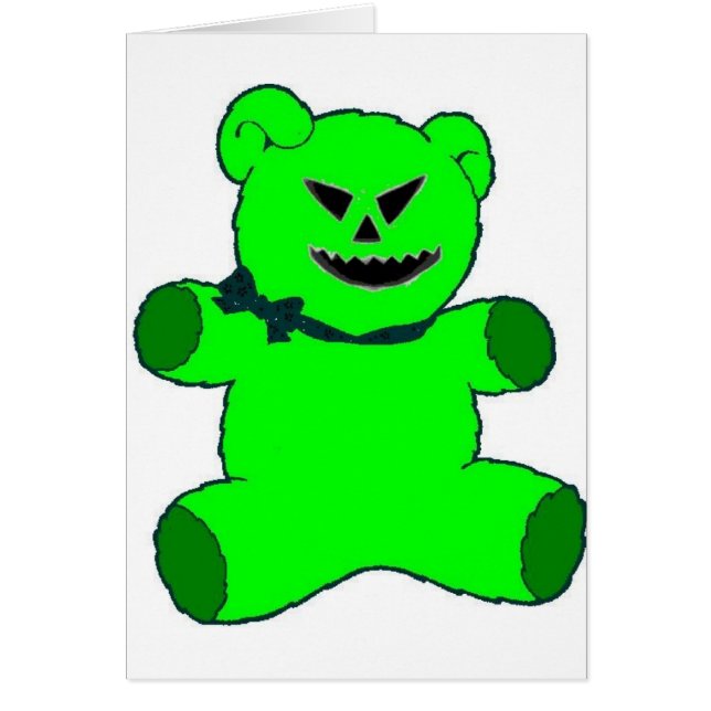 Grüner Teddybär (Vorne)