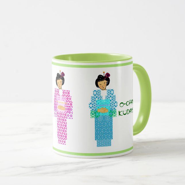 Grüner Tee bitte, Ocha kudasai Tasse (VorderseiteRechts)