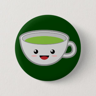 Grüner Tee Button