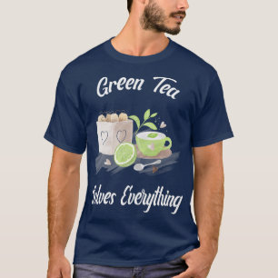 Grüner Tee löst alles Teekanne Teetasse Teabag
