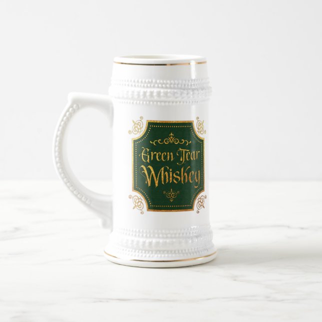 Grüner Tee Whiskey Bierglas (Links)