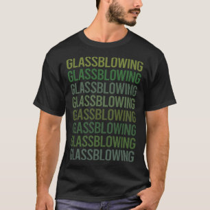 Grüner Text Glasbläser Glasmeister Gaffer T-Shirt