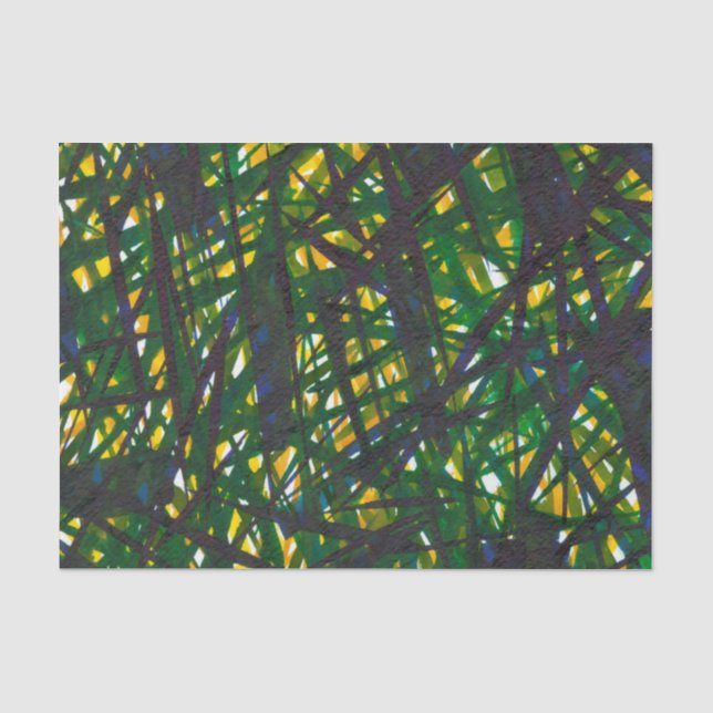 Grüner Thicket II Seidenpapier (Vorderseite)