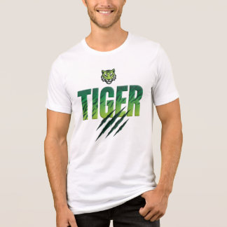Grüner Tiger Fette Typografie  Tri-Blend Shirt