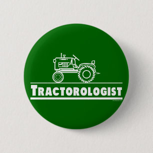 Grüner Traktor Button