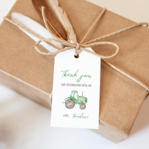Grüner Traktor-Geschenk-Anhänger Geschenkanhänger
