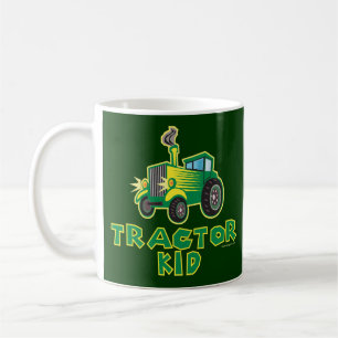 Grüner Traktor Kaffeetasse