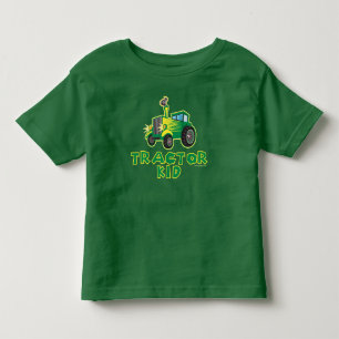 Grüner Traktor Kleinkind T-shirt