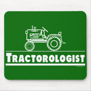 Grüner Traktor Mousepad