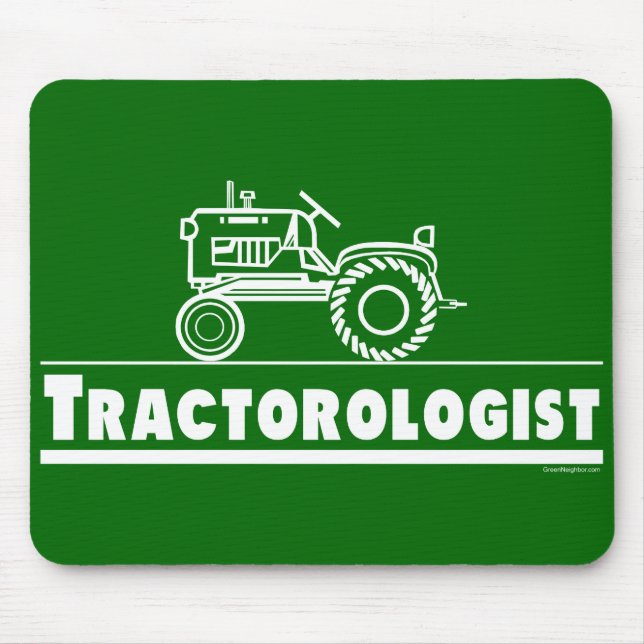 Grüner Traktor Mousepad (Vorne)