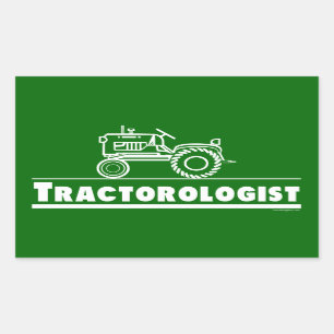 Grüner Traktor Ologist Rechteckiger Aufkleber