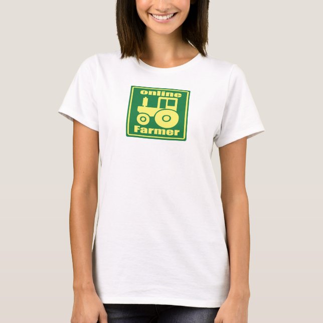 grüner Traktor T-Shirt (Vorderseite)