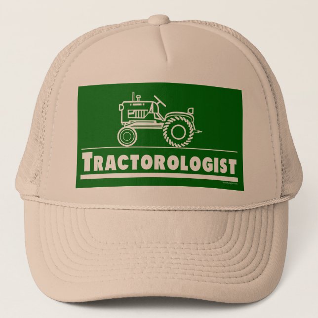 Grüner Traktor Truckerkappe (Vorderseite)