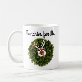 Grüner Tree Munchies für Rentier Kaffeetasse