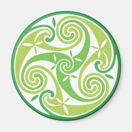 Grüner Triskel Magnet