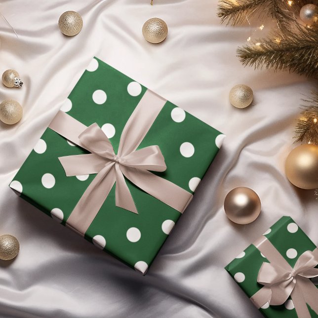 Grüner Tupfen Geschenkpapier (Von Creator hochgeladen)