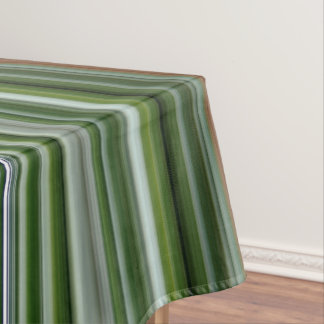 Grüner und brauner Streifen Tischdecke