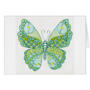 Grüner und gelber Schmetterling