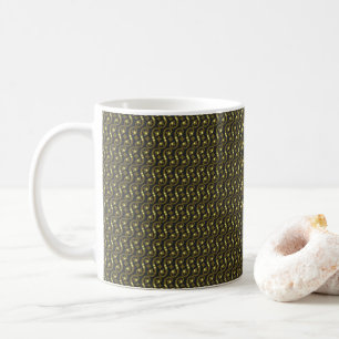 grüner und weißer Hintergrund mit gewelltem Muster Kaffeetasse