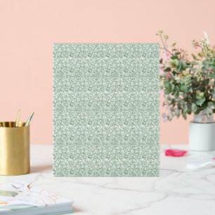 grüner und weißer Hintergrund mit kleinen Blätter Acrylschild
