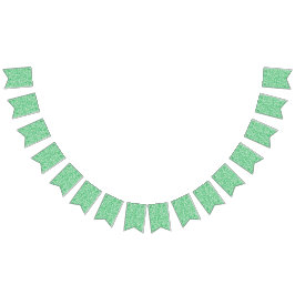 grüner und weißer Hintergrund mit kleinen weißen P Wimpelkette