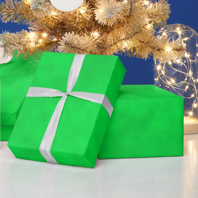 Grüner Veloursleder-Look Geschenkpapier (Feiertage)