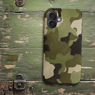 Grüner Vintage-Tarnlook mit realistischem Grunge-E Case-Mate iPhone Hülle