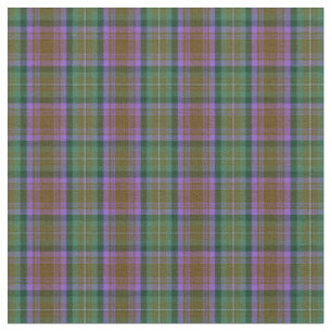 Grüner Violett Erde Tartan Kariert Stoff