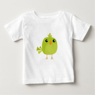 Grüner Vogel Cartoon Baby T-shirt
